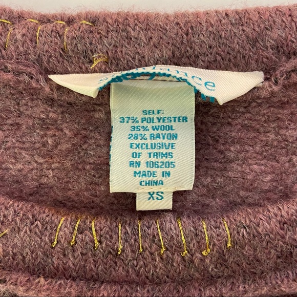 Sundance Mountain Retreat Sweater in purple XS - Picture 8 of 8